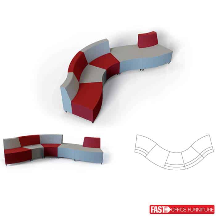 Fast Office Furniture - Cruz Modular Seating Example 3