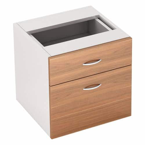 Fast Office Furniture - Endeavour Fixed Drawer Unit, 1 Deep File Drawer + 1 Personal Drawer