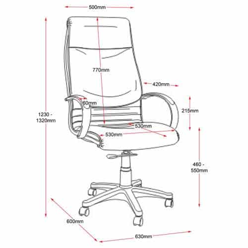 Bribie Executive High Back Chair