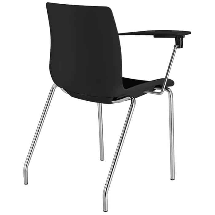 Fast Office Furniture - Equip Arm Chair, Black, Rear Angle View