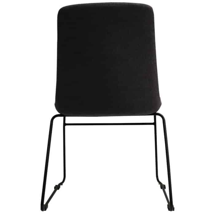 Hendrix Visitor Chair - Charcoal fabric Black Frame