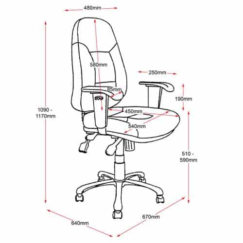 Matiah High back ergonomic office chair