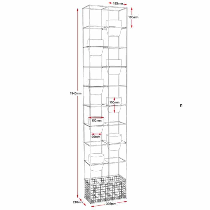 Fast Office Furniture - Nature Vertical Garden, Dimensions