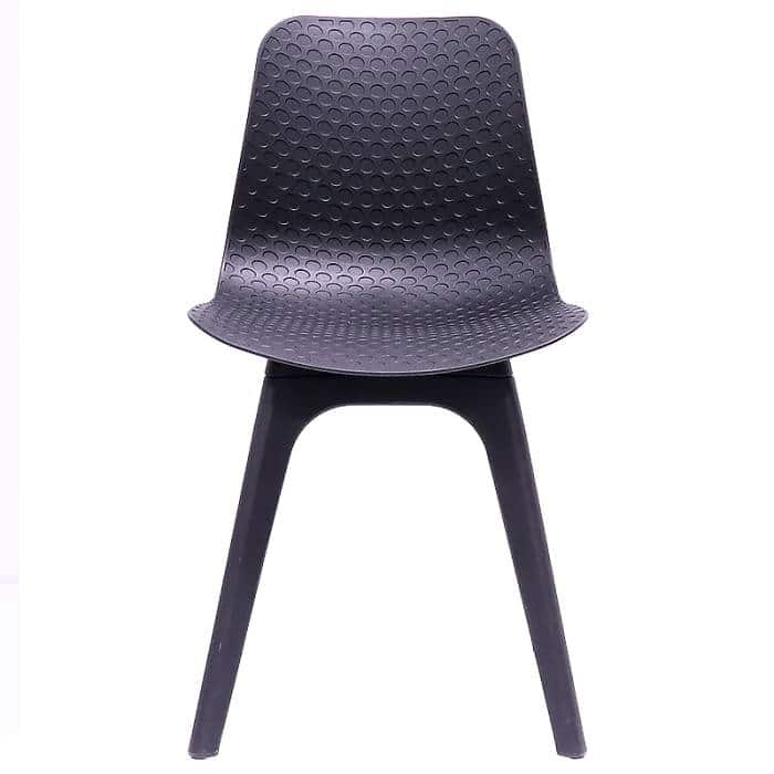 Nova Chair, Black Seat Shell with Black Legs