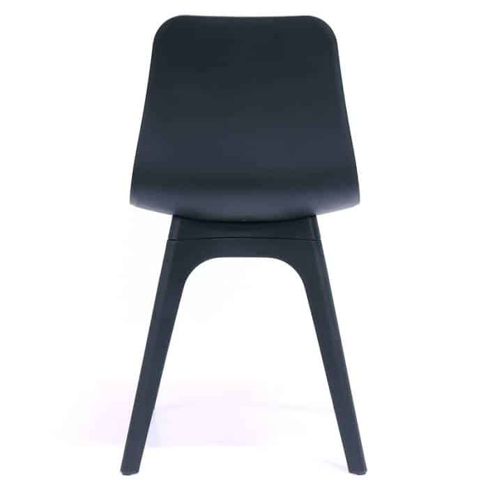 Nova Chair, Black Seat Shell with Black Legs