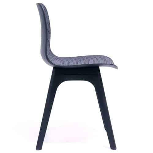 Nova Chair, Black Seat Shell with Black Legs