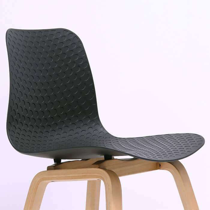 Fast Office Furniture -Nova Chair, Black Seat Detail.