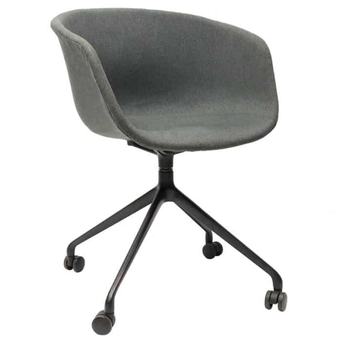 Ruby ofifce Chair - Charcoal fabric