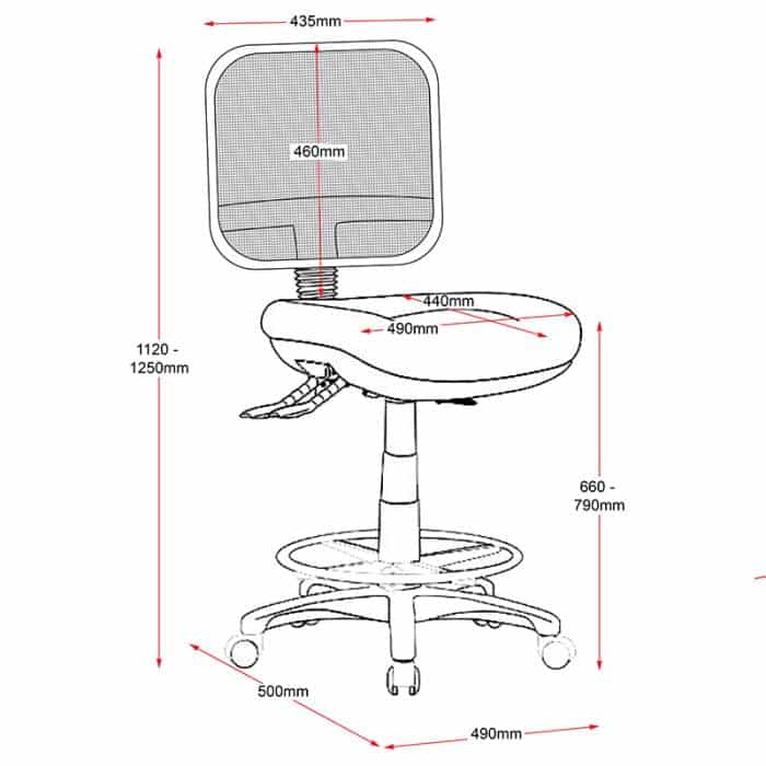 Stradbroke Promesh Drafting Chair