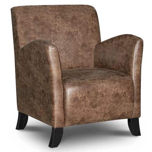 Fast Office Furniture - Willow Arm Chair, Retro Chocolate Vintage, Vinyl