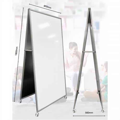 Fast Office Furniture - A Frame Whiteboard, Dimensioned