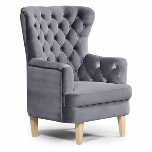 Fast Office Furniture - Alexandra High Back Chair, Slate Fabric Colour