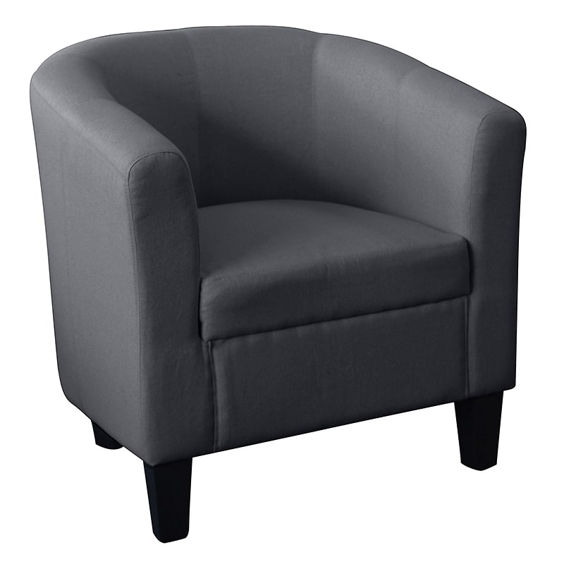 Comet Tub Chair Grey Fabric Fast, Tub Chair Grey Fabric