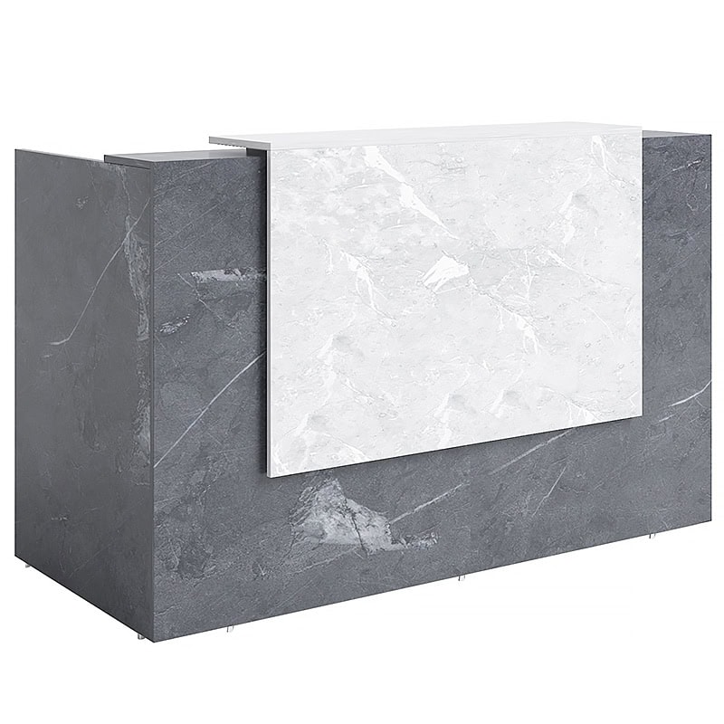 FLORENCE RECEPTION DESK MARBLE EFFECT Fast Office Furniture