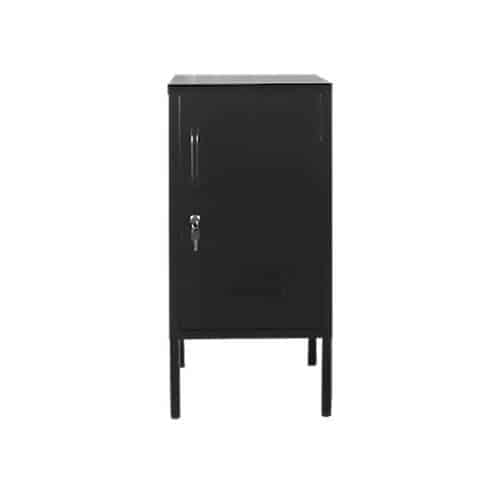 Fast Office Furniture - Mini Personal Locker, 720mm high, Black, Front View