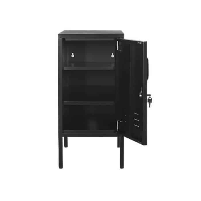 Fast Office Furniture - Mini Personal Locker, 720mm high, Black, Open