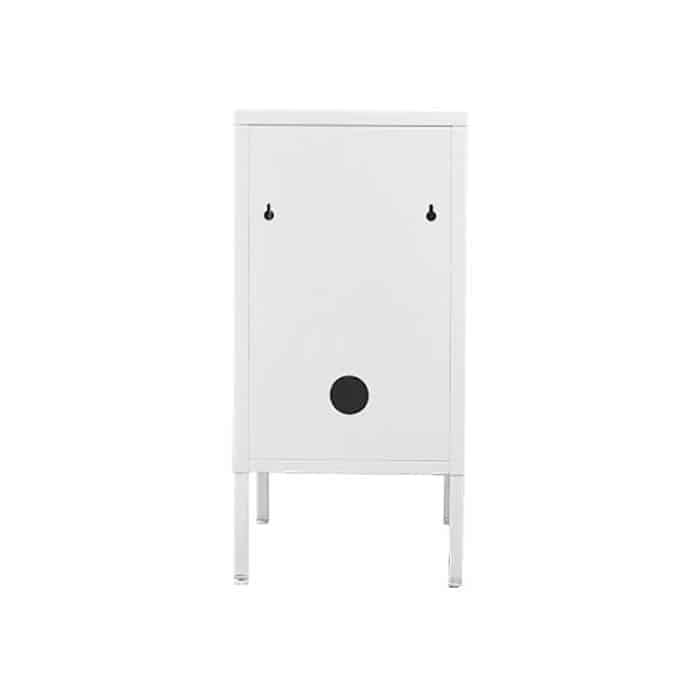 Fast Office Furniture - Mini Personal Locker, 720mm high, White, Rear View