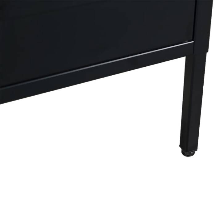 Fast Office Furniture - Mini Personal Locker, Leg Detail, Black