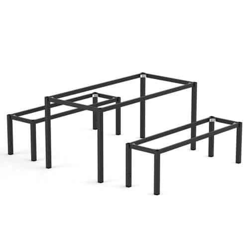 Fast Office Furniture - Tuff Table Frame System, with Bench Seats Example