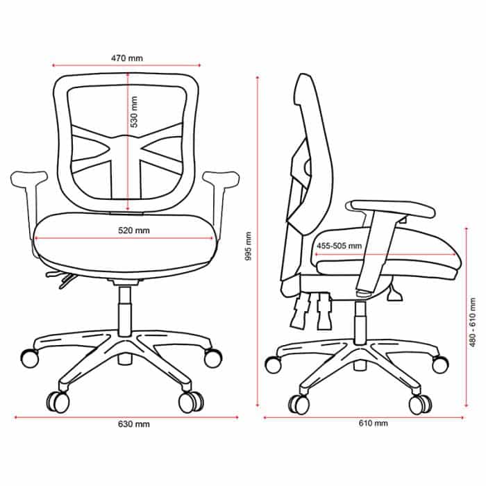 Buro Metro Chair Sizes