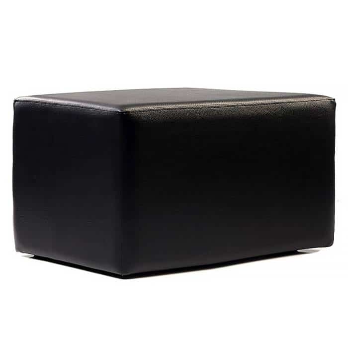 large black ottoman