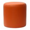 orange round ottoman