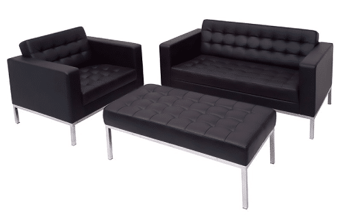 Nicole Chair Seater Lounge and Ottoman