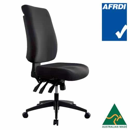 Tidal High Back Chair Black Fabric