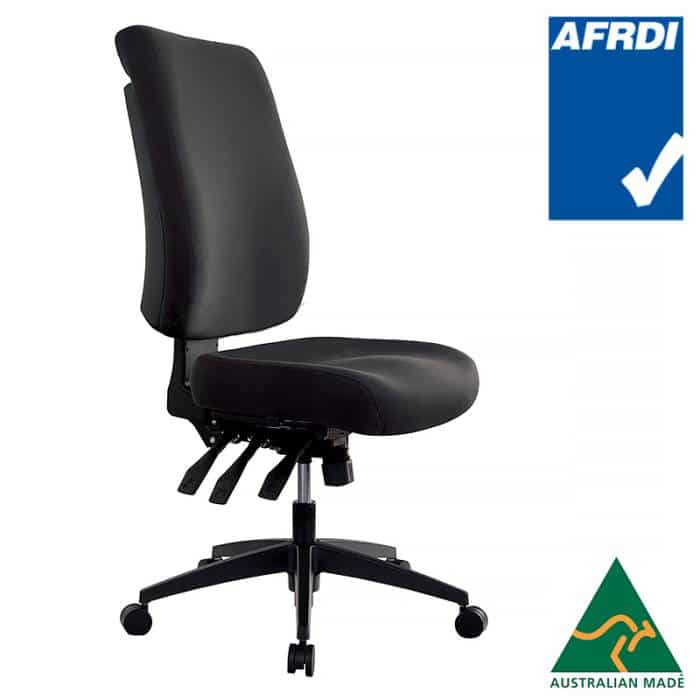 Tidal High Back Chair Black Fabric | ergonomic furniture