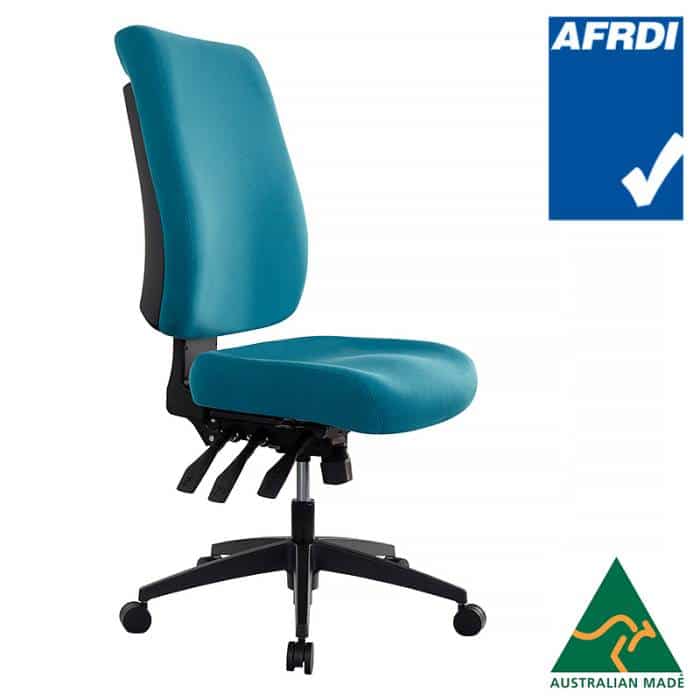 Tidal High Back Chair Teal Fabric