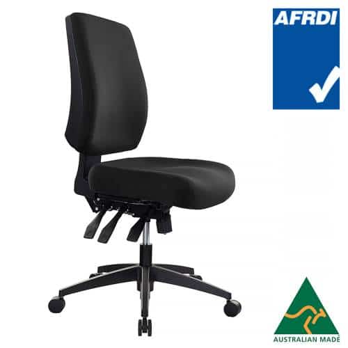 Tidal Medium Back Chair Black Fabric