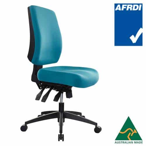 Tidal Medium Back Chair Teal Fabric