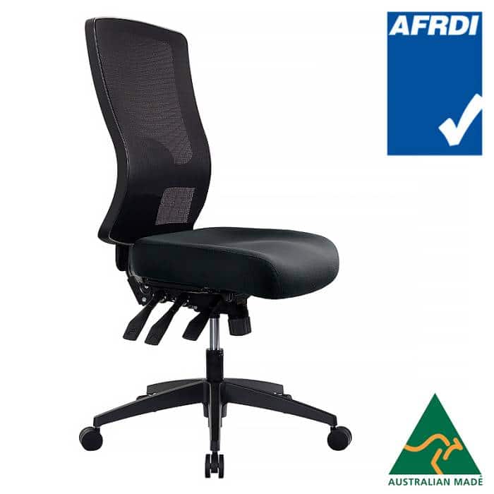 Tidal Mesh Back Chair Black