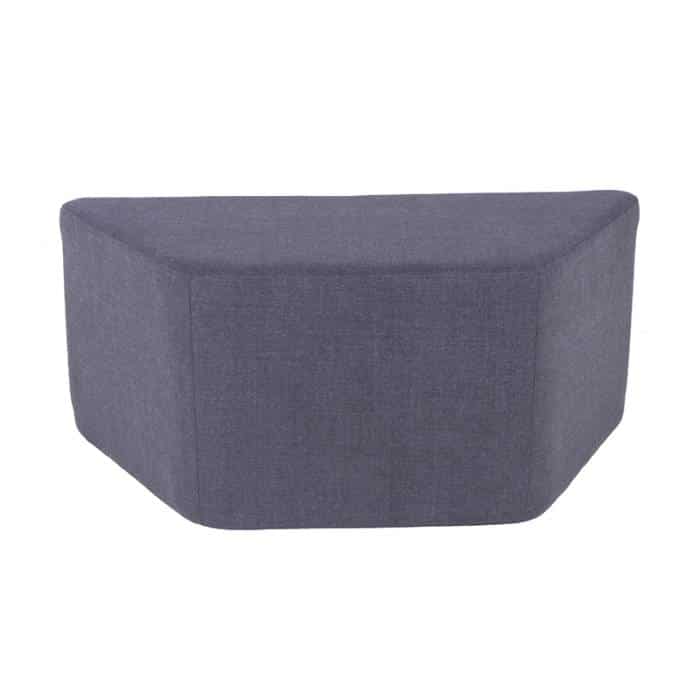 Fast Office Furniture -York Ottoman Trapezoid, Charcoal Fabric Colour Only