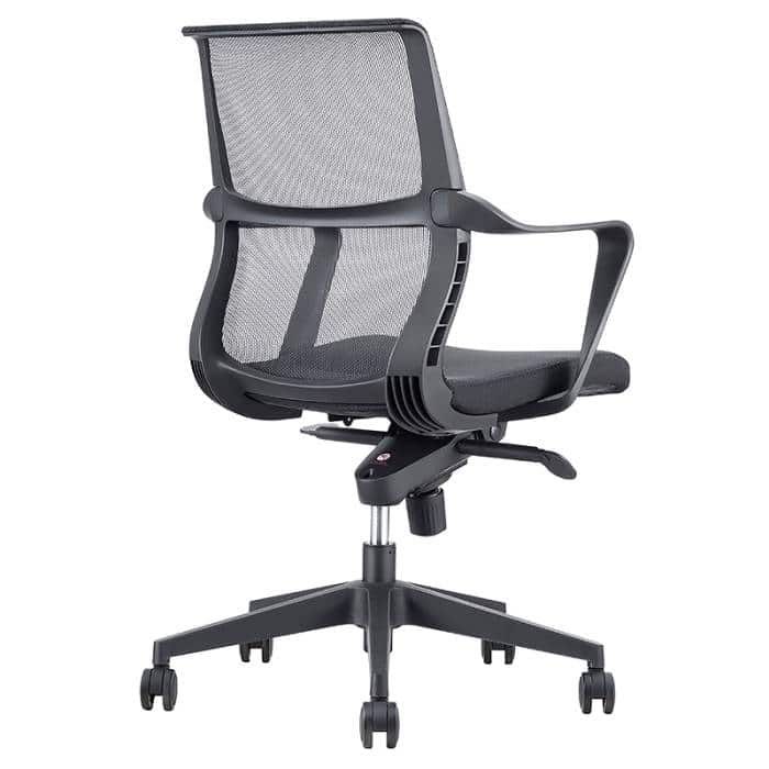 Fast Office Furniture -Cali Promesh Medium Back Chair, Rear View