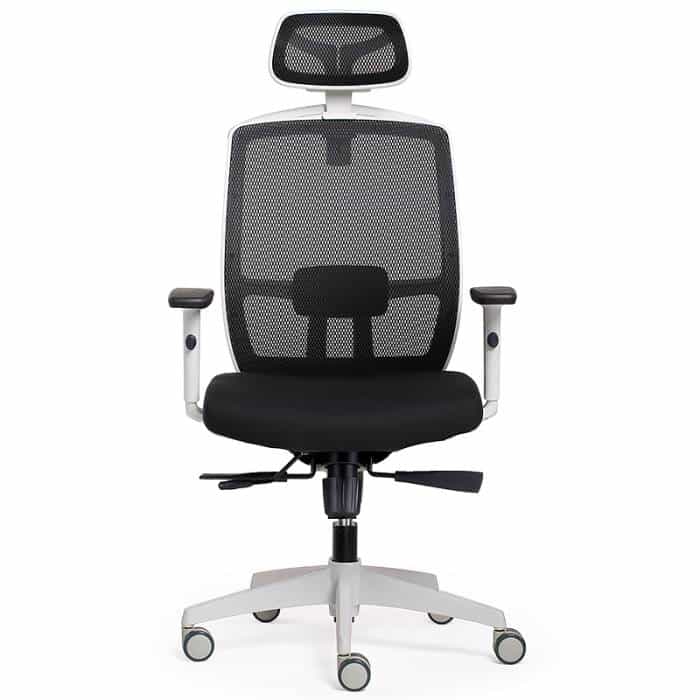 Fast Office Furniture - Reagan Promesh High Back Chair with Headrest, Front View