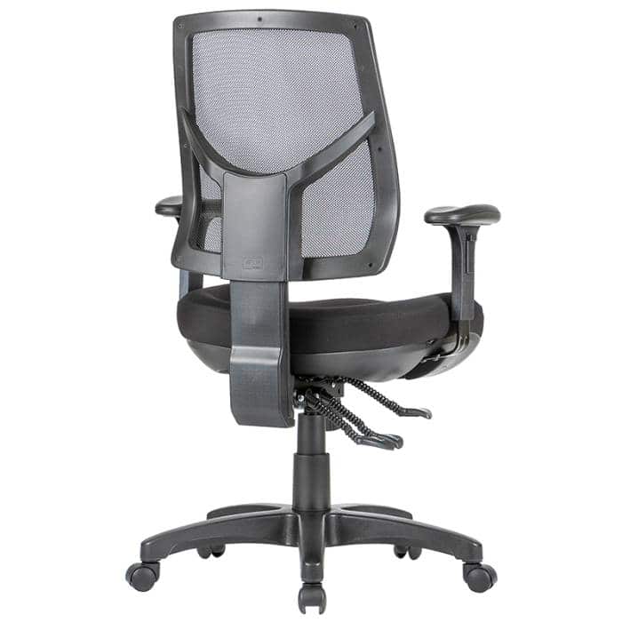 Fast Office Furniture - Flo Promesh High Back Chair, with Large Seat and Arms. Rear View