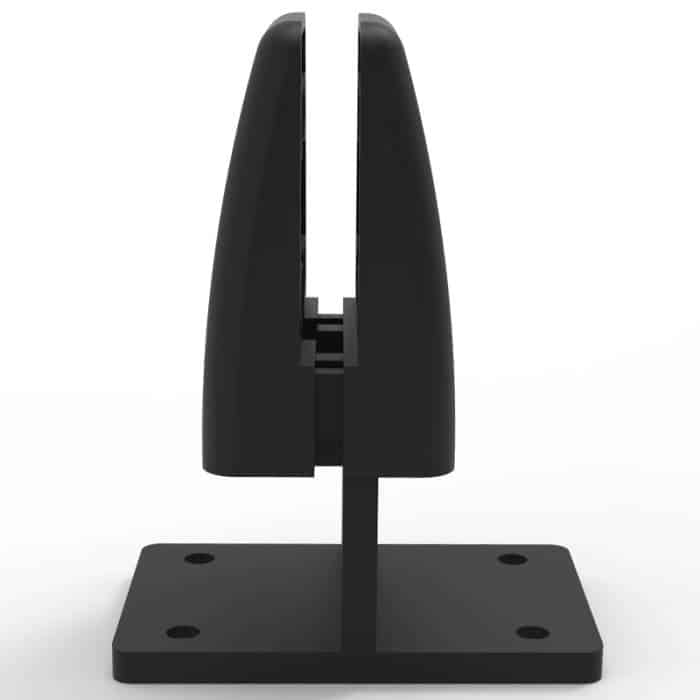 Fast Office Furniture - Integral Under Desk Top Fix Bracket - for Back to Back Desks, Black. End