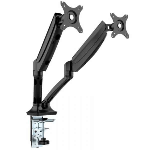 Fast Office Furniture - Palmer Dual Monitor Arm Black 700x700 1