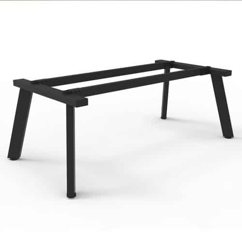 Fast Office Furniture -Enterprise Rectangular Coffee Table Frame, Satin Black