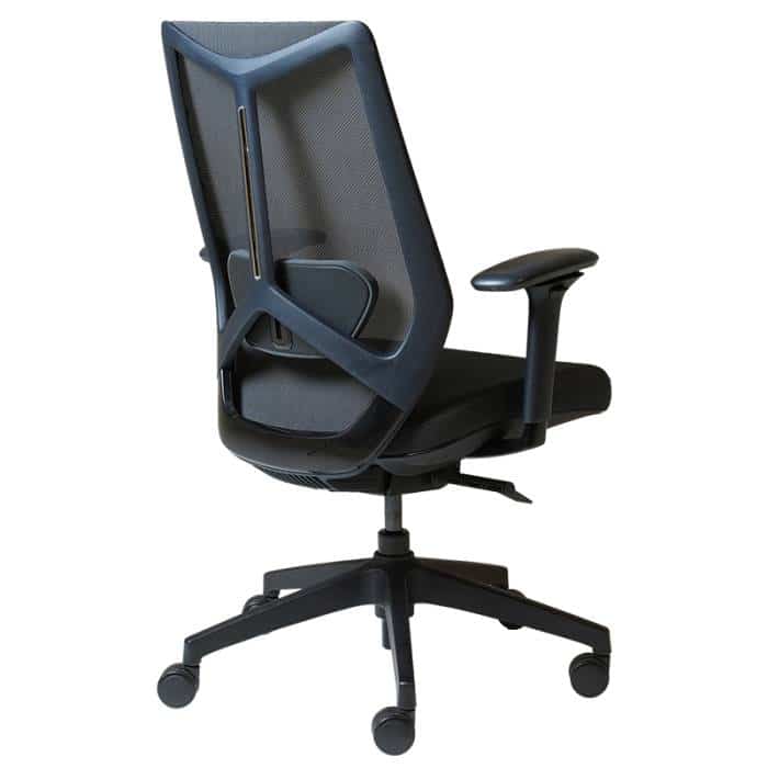 Fast Office Furniture - Kenzi Promesh High Back Chair, Rear Angled View