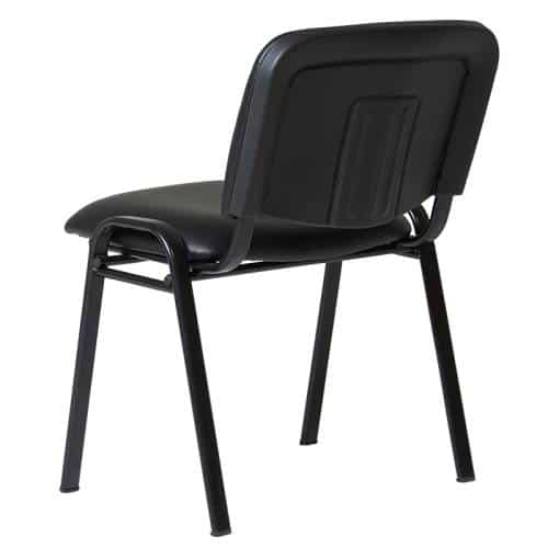 Macleay Visitor Chair - Black vinyl