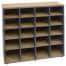 Fast Office Furniture Function Deluxe Pigeon Hole Unit, Natural Oak and Ironstone Colours