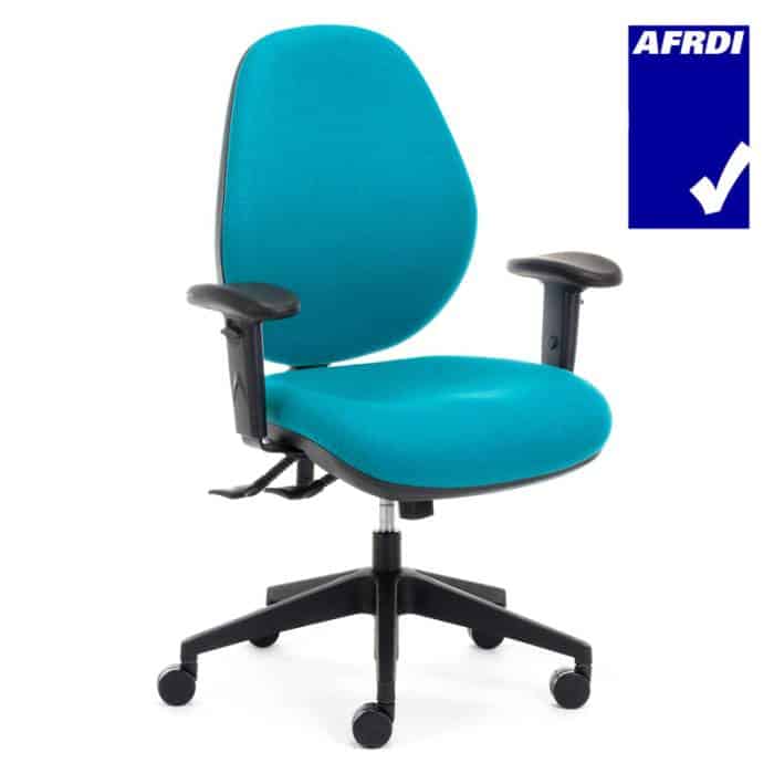 Fast Office Furniture - Mia Extra Heavy Duty High Back Ergonomic Office Chair, with Arms