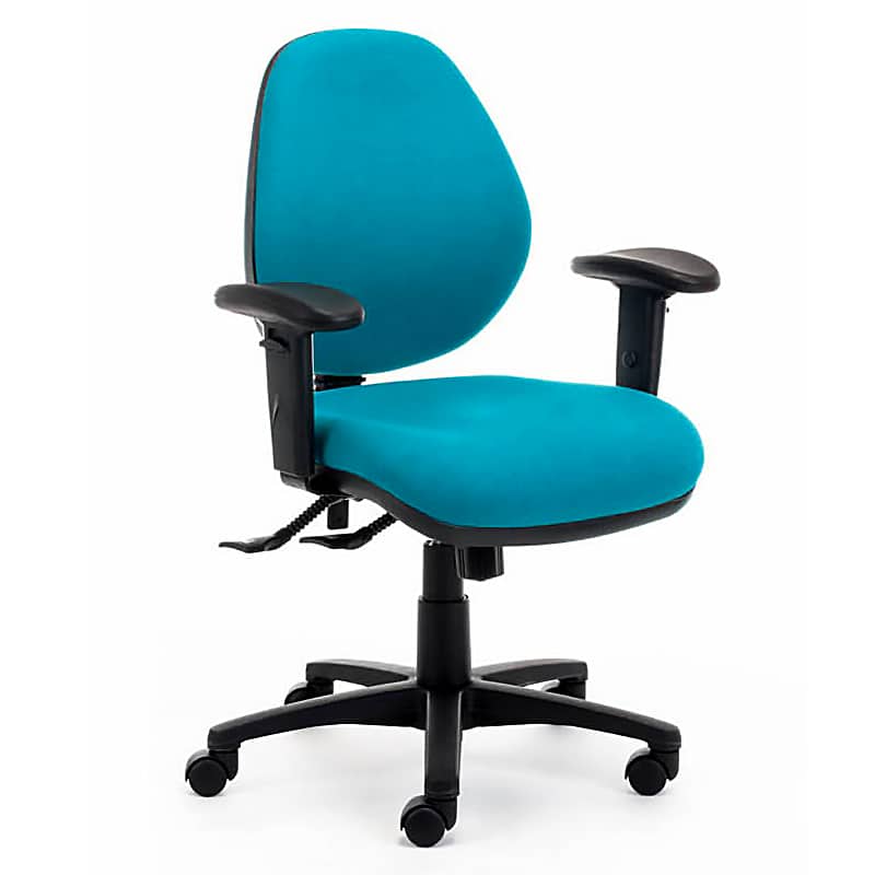 Fast Office Furniture - Mia Lite Heavy Duty Medium Back Ergonomic Office Chair, with Arms