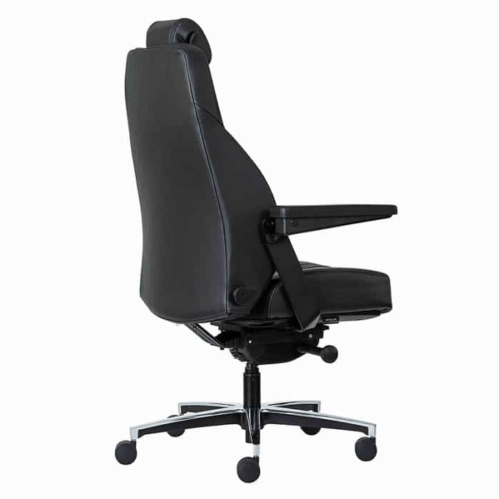 Buro Maverick Chair, Leather, Rear Angle View