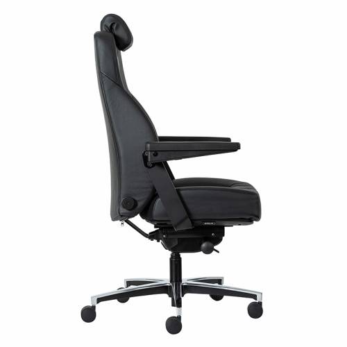 Buro Maverick Chair, Leather, Side View