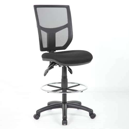 Neo Chair MB-5 Ergonomic Mid Back Adjustable Mesh Home Office Computer Desk Chair, Black