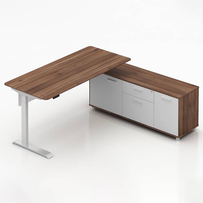 electric desk with drawer