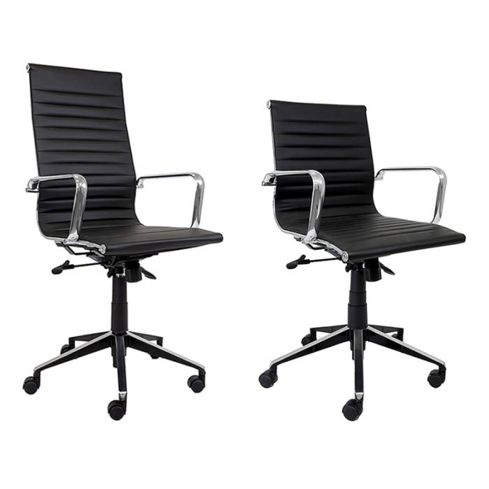 Black meeting chairs